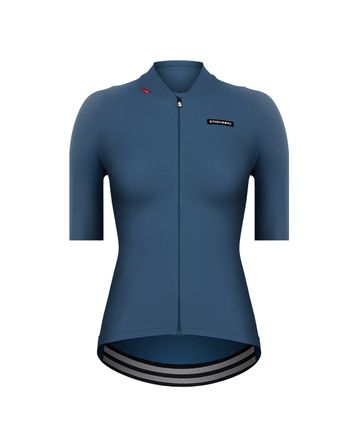 Alda 110LW Short Sleeve Jersey Etxeondo Woman Blue Stewardess