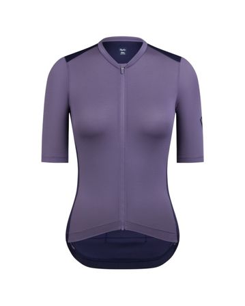 Rapha Damen-Profi-Team Trainings Radtrikot Dusted Lilac/Navy Purple