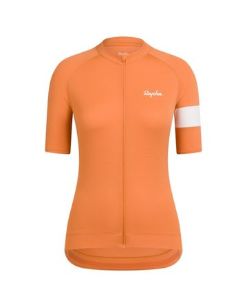 Rapha Damen Core Leichtgewicht Radtrikot Dusted Orange/Weiß