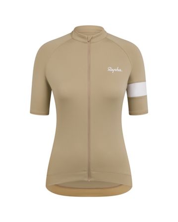 Rapha Damen Core Radtrikot Tan/White