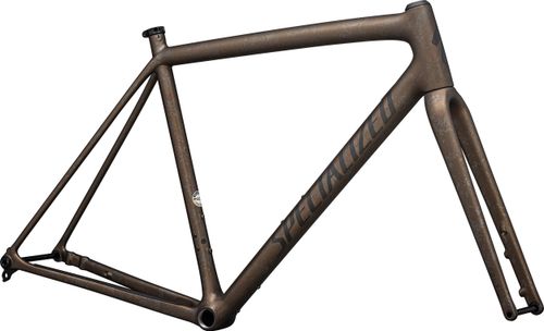 Crux 10R Frameset Specialized 2025 Burnt Gold Metallic/Black Pearl Dry Impasto/Obsidian