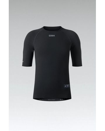 Winter Merino Undershirt Short Sleeve Gobik Men Coal