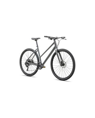 Sirrus X 3.0 Step Through Specialized 2025 Gloss Ashen Grey/Black Liquid Metal Reflective