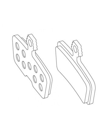 Satz Bremsbeläge Sram Metallisch/Stahl für Code 2011+/Guide RE/G2 RE/DB8 1 Paar