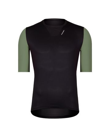Barden Short Sleeve Jersey Etxeondo Man Black-Khaki Green