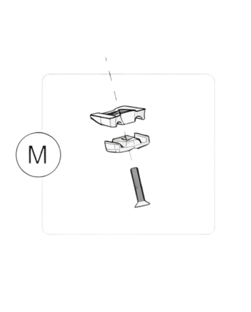 Scalpel 2024 Cable Guide Mounting Plates Black