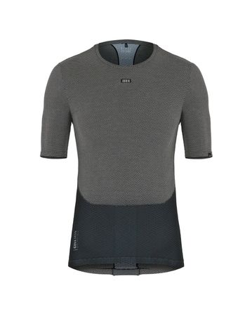 Cell Skin Under Shirt Short Sleeves Gobik Woman Grey/Black