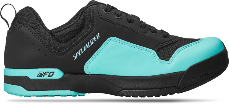 2FO ClipLite Lace Mtb Shoes Specialized Woman Black/Turquoise