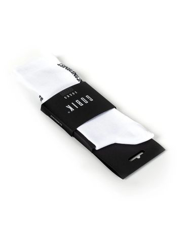 Superb Extra Long Sock Gobik Unisex Axis White