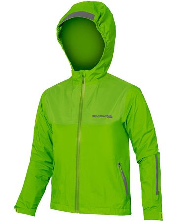 MT500JR Wasserdichte Jacke Endura Kinder Hi-Viz Grün