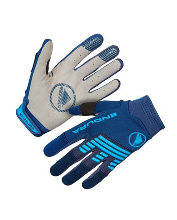 Singletrack Long Finger Gloves Endura Ink Blue