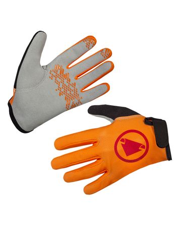 Kids Hummvee Full Finger Glove Endura Tangerine